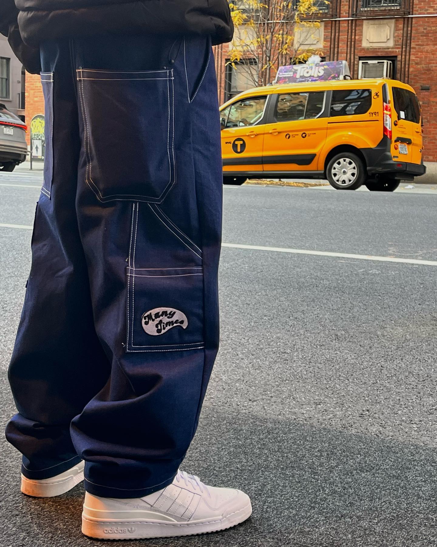 Many Times Demin Carpenter Pants